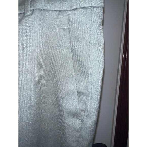 H&M Women’s Flat Front Dress Pants Gray Green Size 6 EUC - Picture 4 of 10